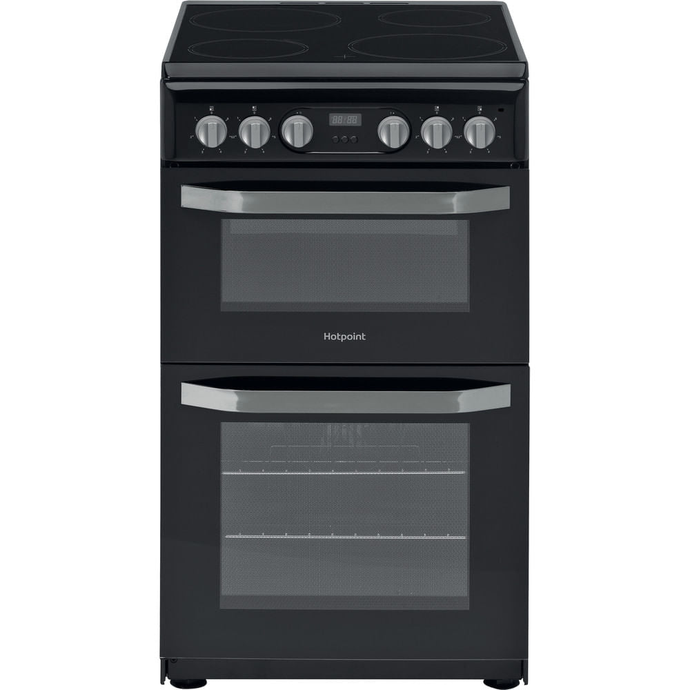 Hotpoint HD5V93CCB/UK 50cm Electric Cooker with Ceramic Hob - Black - A/B Rated