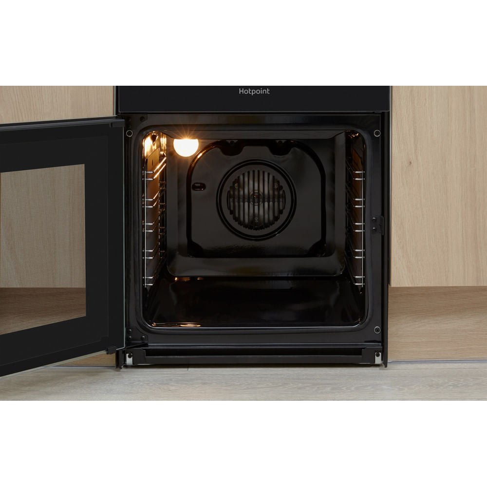 Hotpoint HD5V93CCB/UK 50cm Electric Cooker with Ceramic Hob - Black - A/B Rated