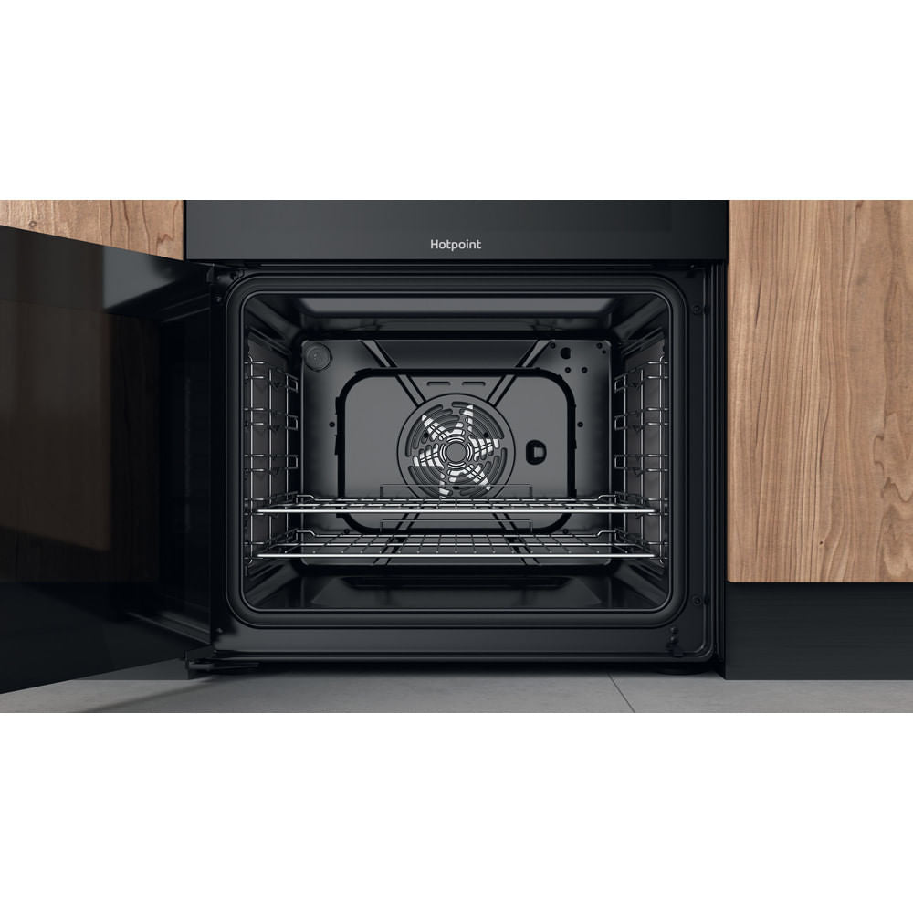 HOTPOINT Multiflow HDT67V9H2CB 60 cm Electric Ceramic Cooker - Black