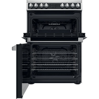 Hotpoint 60Cm Electric Double Cooker 2 Full Fan Ovens - Stainless Steel - HDM67V8D2CXUK