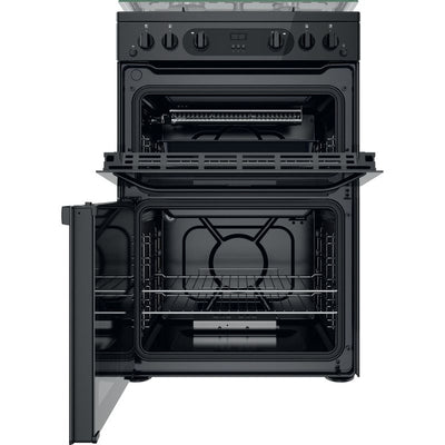 Hotpoint Double Cooker - Black - HDM67G0CCBUK