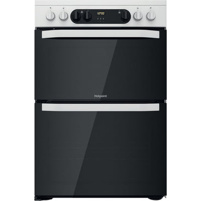 Hotpoint HDM67V9CMW/U 60cm Electric Cooker with Ceramic Hob - White - A/A Rated