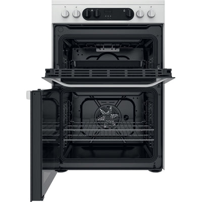 Hotpoint HDM67V9CMW/U 60cm Electric Cooker with Ceramic Hob - White - A/A Rated
