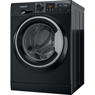 Hotpoint 9Kg 1400 Spin Black Washing Machine - NSWF945CBSUKN