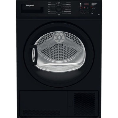 Hotpoint 8Kg Condenser Tumble Dryer – Black – Energy Efficient, B Rated – Model C HD C82 BBGD UK
