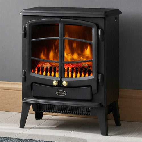 Dimplex Elbe EWT20E X-208507 Freestanding Optiflame Electric Stove – 2kW – Black