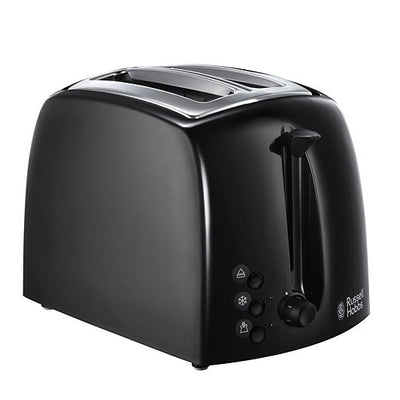 Textures 2-Slice Toaster – Black – Stylish & Compact – Model 21641