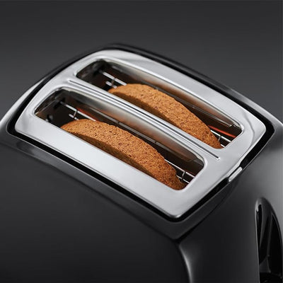 Textures 2-Slice Toaster – Black – Stylish & Compact – Model 21641
