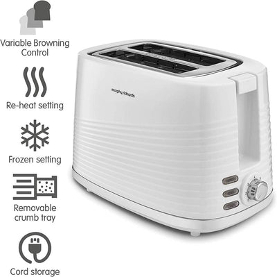 Morphy Richards Dune 2 Slice Toaster White