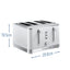 Russell Hobbs Inspire Toaster 4 Slice