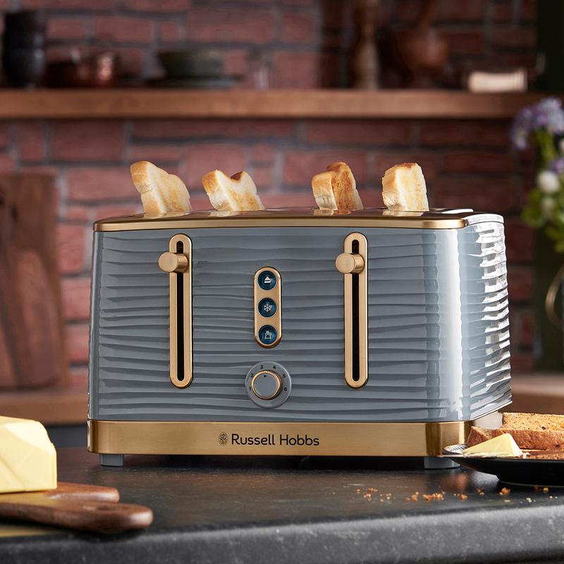 Russell Hobbs Inspire Brass 4 Slice Toaster - 24387