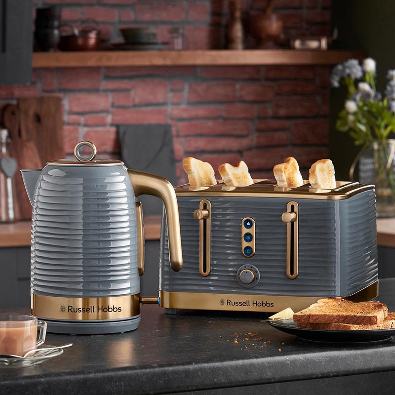 Russell Hobbs Inspire Brass 4 Slice Toaster - 24387