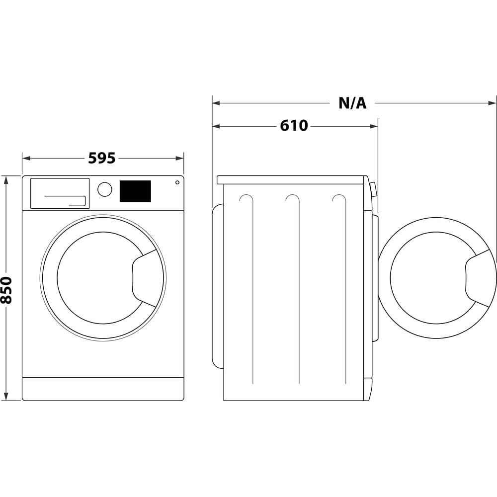 Hotpoint 7Kg Condenser Tumble Dryer - White - B Rated - H2D71WUK