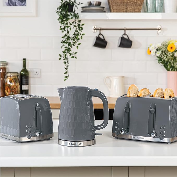 Honeycomb 2-Slice Textured Toaster – Stylish & Durable – Model 26063