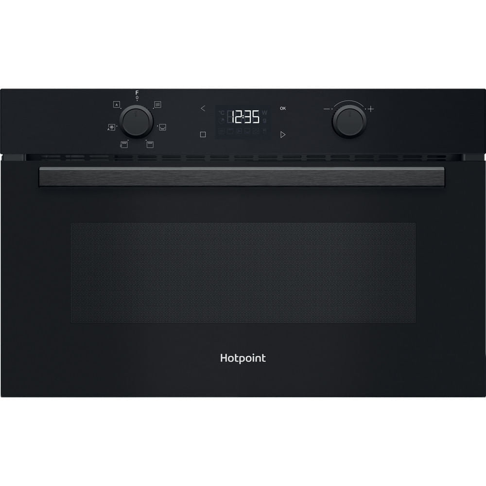 Hotpoint HPD254CRBUK 31 L Built‑In Microwave & Grill – Black, 1000W Dynamic Crisp