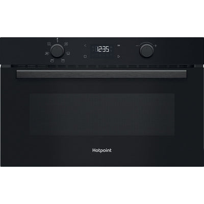 Hotpoint HPD254CRBUK 31 L Built‑In Microwave & Grill – Black, 1000W Dynamic Crisp