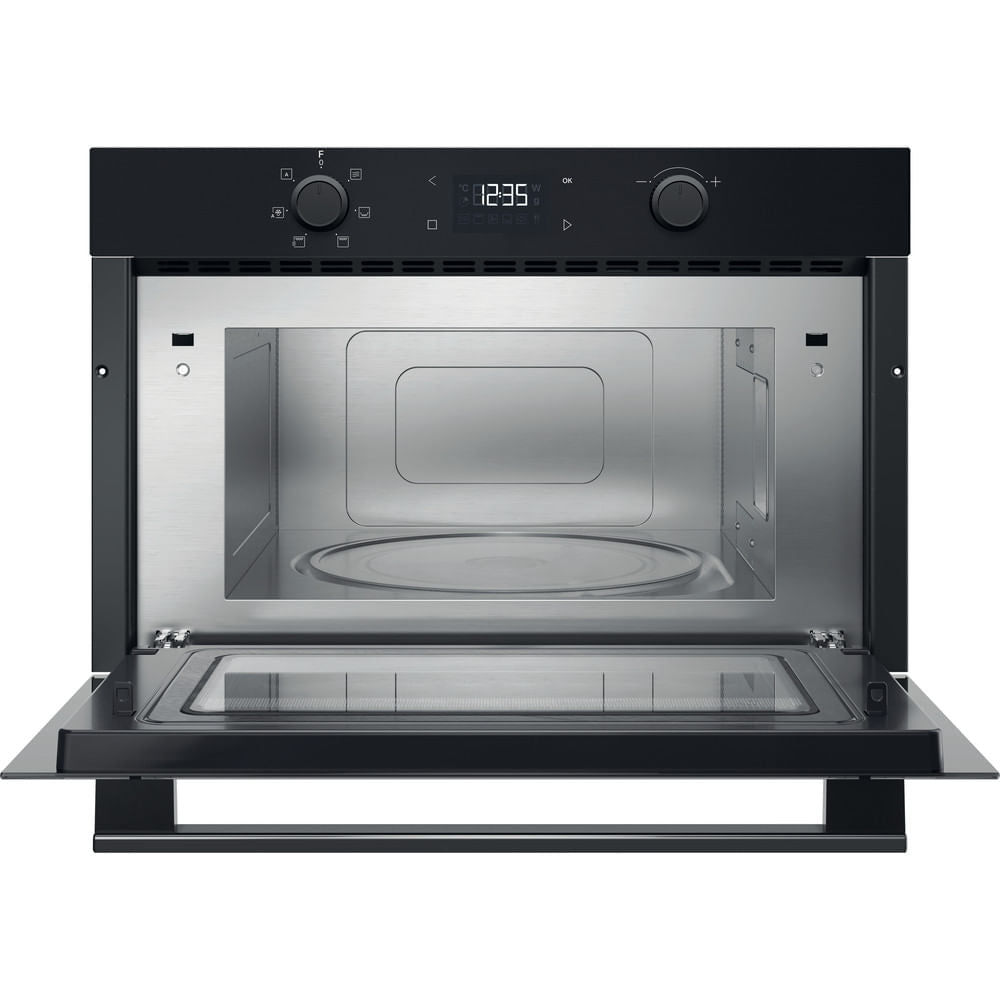 Hotpoint HPD254CRBUK 31 L Built‑In Microwave & Grill – Black, 1000W Dynamic Crisp