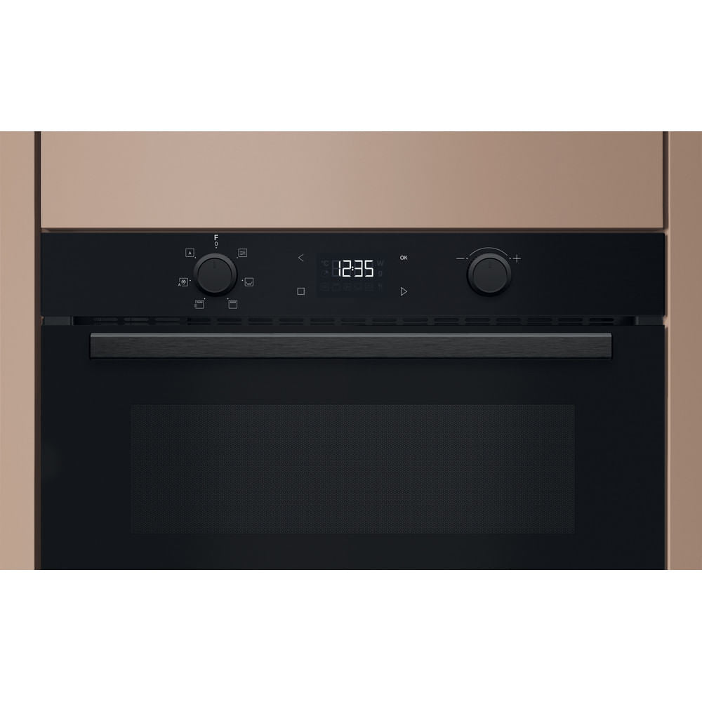 Hotpoint HPD254CRBUK 31 L Built‑In Microwave & Grill – Black, 1000W Dynamic Crisp