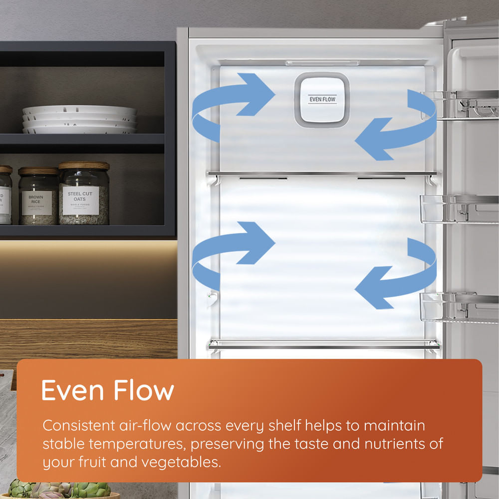Hotpoint 60/40 Freestanding Dual No Frost Fridge Freezer – Even Flow Technology