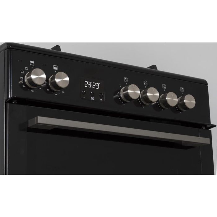 Creda C60CDOBL 60cm Freestanding Ceramic Cooker – Double Oven, Black, Electric