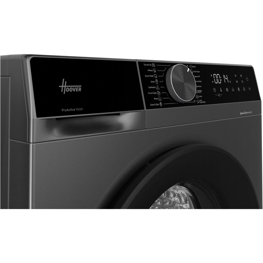 Hoover HGD410B9GC-80 10kg 1400 Spin Washing Machine – Graphite – A Rated