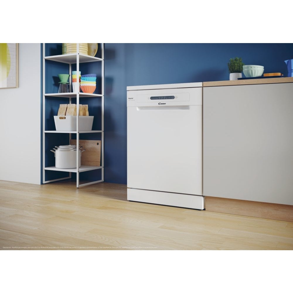 Candy CF3C9E0W 60cm Freestanding Dishwasher, 13 Place Settings – White