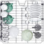 Candy CF3C9E0W 60cm Freestanding Dishwasher, 13 Place Settings – White