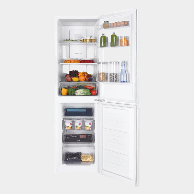 Hoover H-FRIDGE 300 253L No Frost Fridge Freezer – White | 50/50 Split | E Rated | HOCH1T518EWK-1