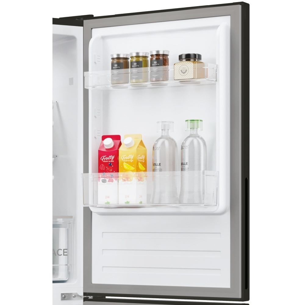 Hoover 252L 50/50 Low Frost Fridge Freezer – Black, 176cm, Super Cool, E Energy Rated