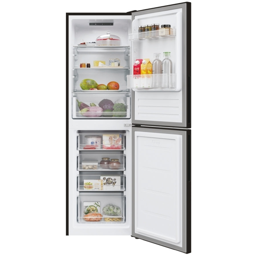 Hoover 252L 50/50 Low Frost Fridge Freezer – Black, 176cm, Super Cool, E Energy Rated