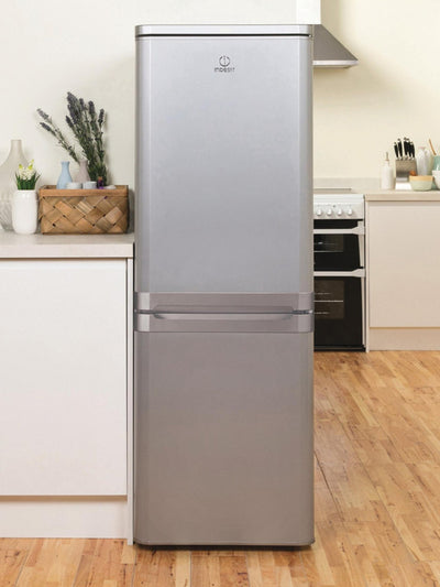 Indesit Silver 55Cm Static Fridge Freezer - IBD5515S1