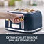 Breville Curve 4 Slice Toaster - Navy and Gold - VTT965