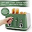 Breville Lustra Matt Forest Green 4 Slice Toaster - VTT992