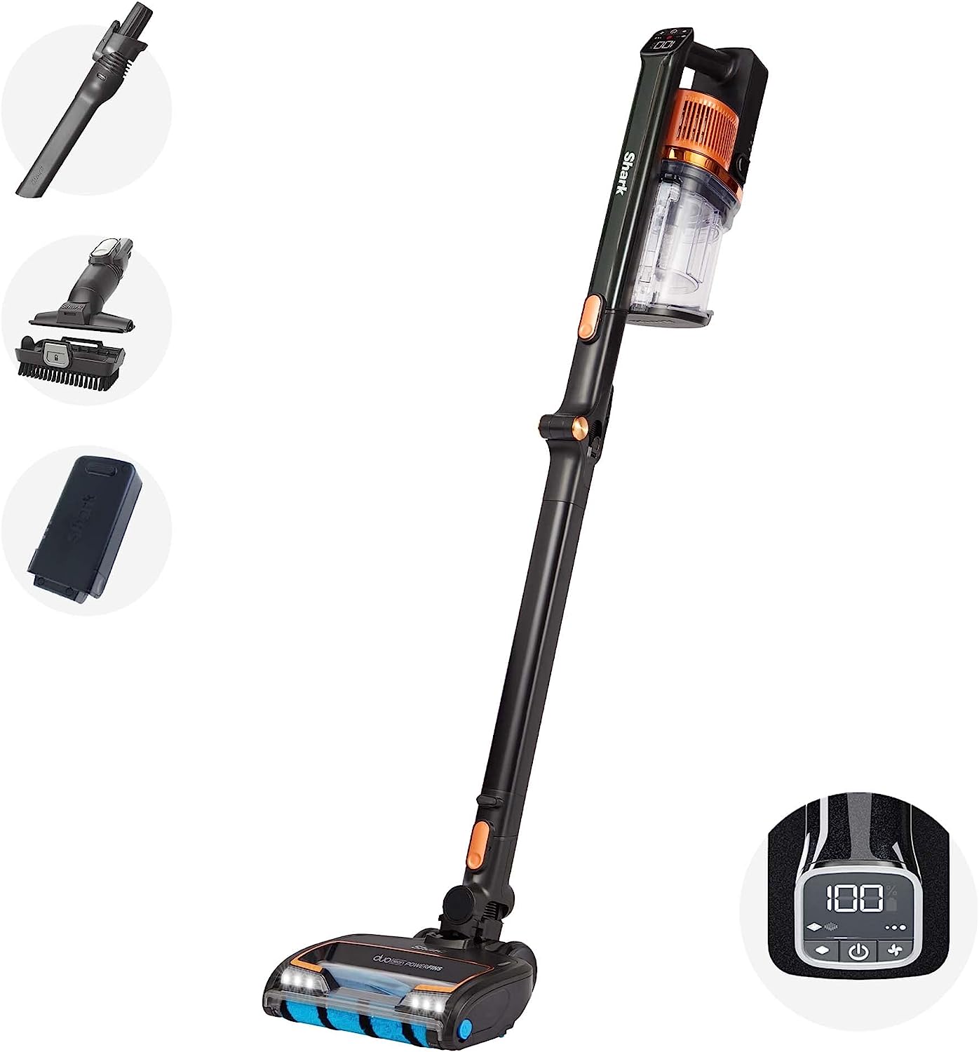 Shark Cordless Stick Vacuum With Anti Hair Wrap And Powerfins - IZ300UK