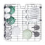 Candy Rapido 13 Place Freestanding Dishwasher CF3C9E0B‑80 – Black Freestanding Dishwasher 13 Place Settings