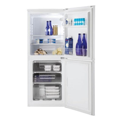 Candy 185L 50/50 Freestanding Fridge Freezer – 136cm, White, Manual Defrost, E Energy Rated