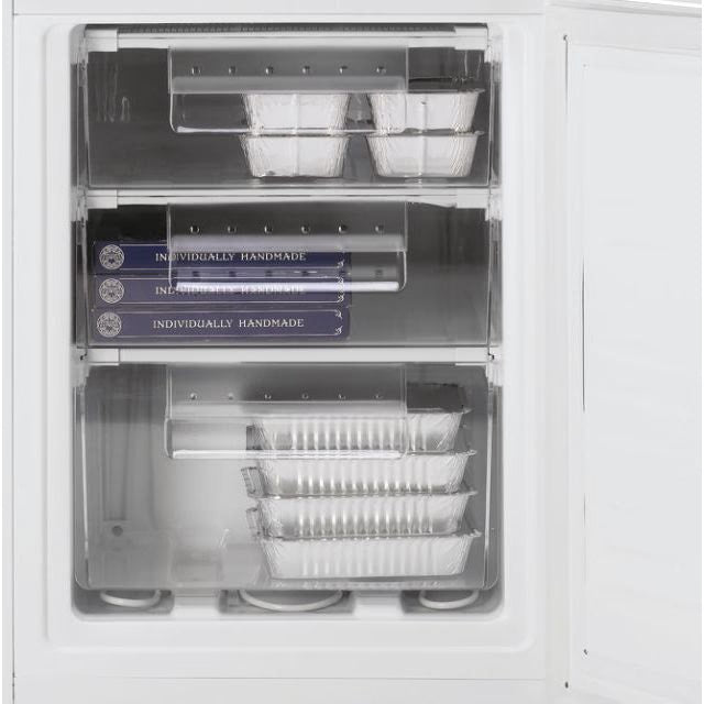 Candy 185L 50/50 Freestanding Fridge Freezer – 136cm, White, Manual Defrost, E Energy Rated