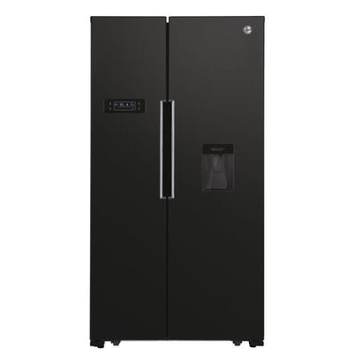 Hoover HHSBSO6174BWDK Non-Plumbed Frost Free American Fridge Freezer - Black - E Rated