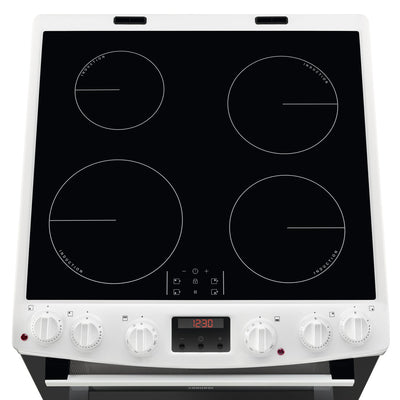 Zanussi Induction Electric Cooker With Double Oven - ZCI66250WA
