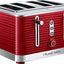 Russell Hobbs  Inspire Red 4 Slice Toaster - 24382