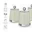 Morphy Richards Dimensions Set of 3 Canisters Ivory Cream