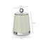 Morphy Richards Dimensions Set of 3 Canisters Ivory Cream