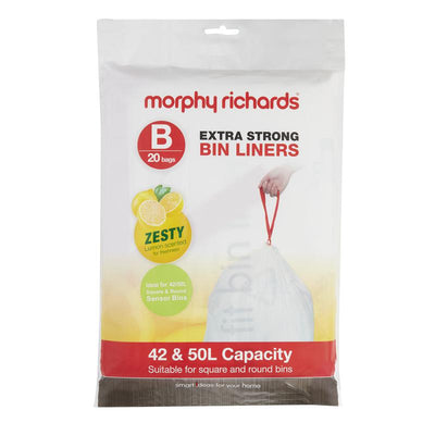 Lemon Scented 42/50L Liners x 20pc