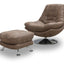 Axis Swivel Chair & Footstool Hazel