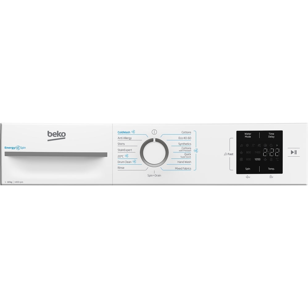 Beko EnergySpin™ B3W31041W 10kg Washing Machine with 1400 rpm - White - A Rated