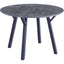 Essentials	Dining Tables 1.1m Round Dining Table - Paper Wrap Granite effect top/Powder coated black legs Grey Top/Black Legs