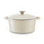 Barbary Oak Foundry 24cm Round Cast Iron Casserole Camembert Cream