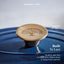 Barbary Oak Foundry 29cm Oval Cast Iron Casserole Limoges Blue