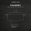 Barbary Oak Foundry 29cm Oval Cast Iron Casserole Limoges Blue