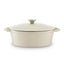 Barbary Oak Foundry 29cm Oval Cast Iron Casserole Limoges Blue